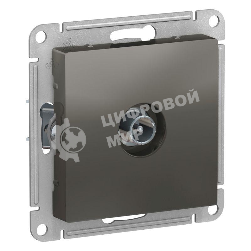 Розетка телевизионная TV оконечная 1DB, механизм ATN000991 Schneider Electric Сталь