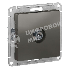 Розетка телевизионная TV оконечная 1DB, механизм ATN000991 Schneider Electric Сталь