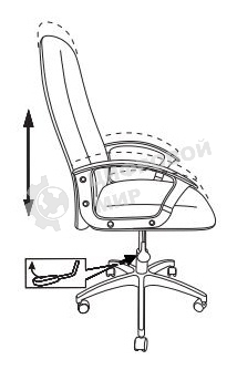 Кресло руководителя Бюрократ CH-808LT/#G серый 3C1 НА ПИАСТРЕ