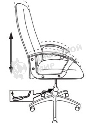 Кресло Бюрократ CH-808LT/#G 3C1 серый, ткань