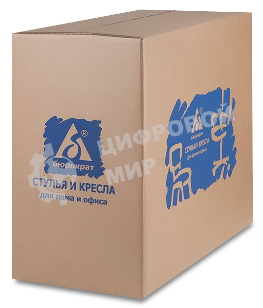 Кресло руководителя Бюрократ DAO/BROWN коричневый, кожа, крестовина алюминий