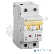 Выключатель автоматический однополюсный IEK MVA31-2-025-C ВА47-60M 2Р 25А 6кА С