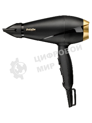 Фен BaByliss Power Pro 2000 6704E черный, 2000 Вт, ионизация