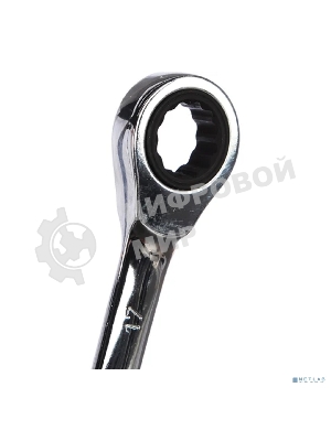 Набор ключей комбинированных трещоточных Rexant (8, 10, 13, 17, 19 мм), 5 шт., CrV, зеркальное хромирование