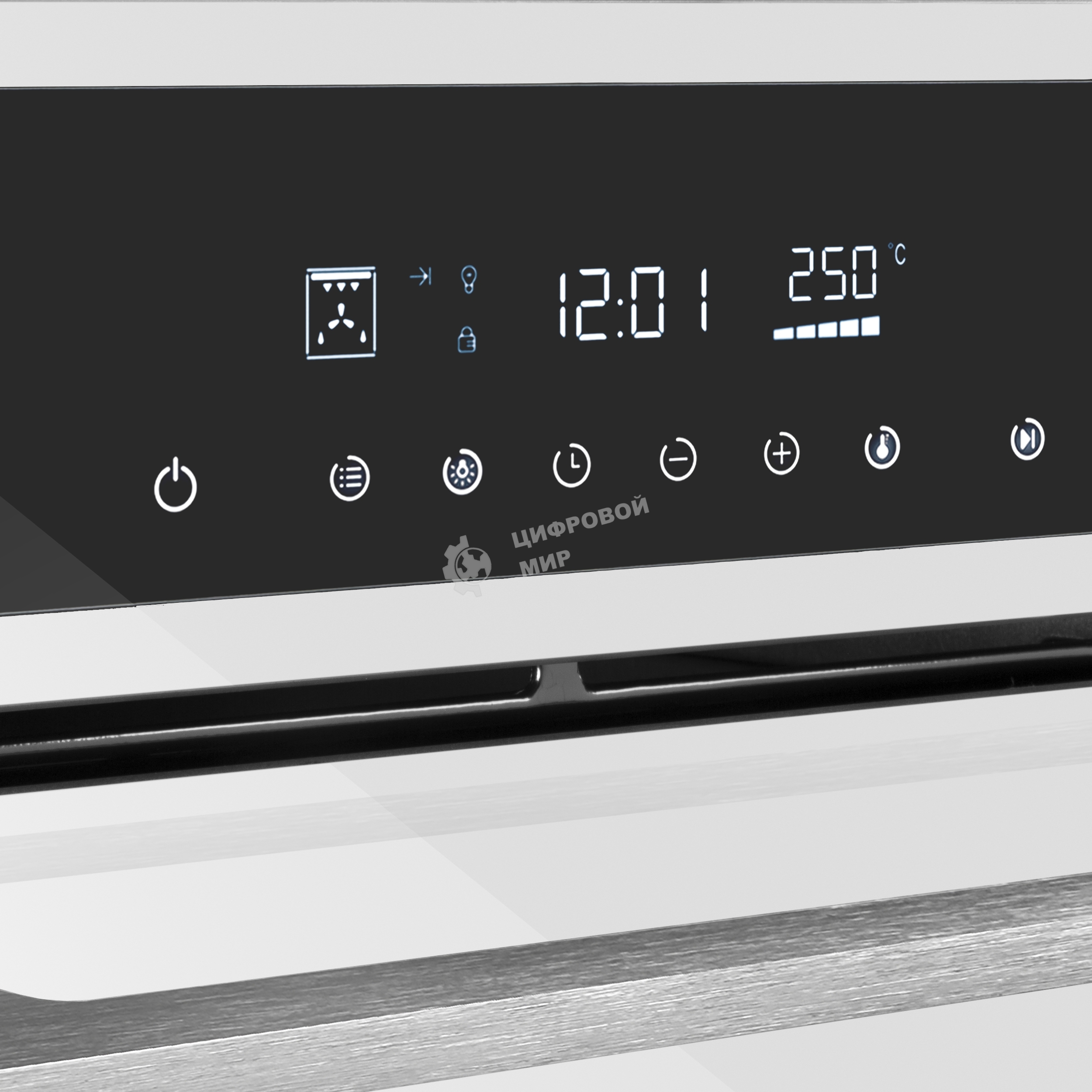 Шкаф духовой электрический Maunfeld AEOD60103W, 60л, дверца с 3 стеклами, белый