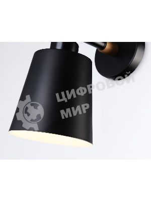 Светильник Ambrella light TR82213 BK/LW черный/светлое дерево E27 max 40W 230*130*190