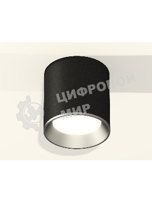 Светильник Ambrella Light XS6302003 SBK/PSL черный песок/серебро полированное MR16 GU5.3 (C6302, N6104)