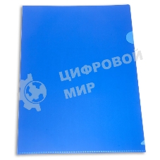 Папка-уголок Бюрократ -E310N/1BLU непрозрачный A4, пластик, 0.18мм, синий