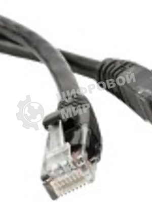 Патч-корд Lanmaster TWT UTP кат.5e, с заливными колпачками, 1.0 м, черный