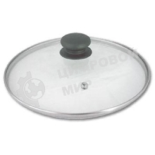 Крышка стеклян. TimA 4724 с ручкой с металл/обод 24см низ