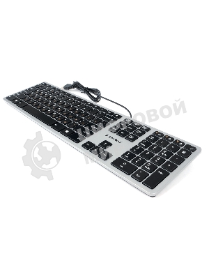 Клавиатура проводная Gembird KB-8420, USB, серый