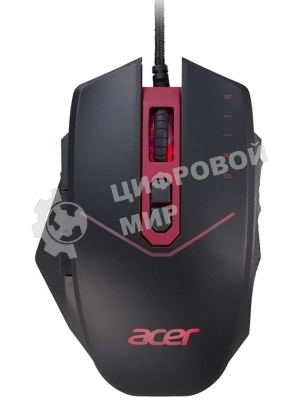 Мышь проводная Acer Nitro NMW120 черный/красный, 4200dpi, USB, кнопки - 8