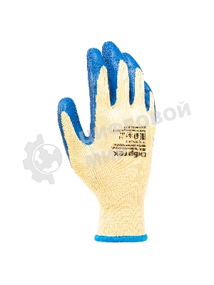 Перчатки трикотажные Сибртех полиэфирные, латексное рельефное покрытие, размер 8