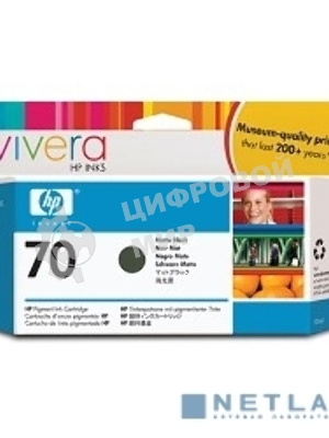 Картридж струйный HP №70 C9448A черный матовый для HP DJ Z2100/Z3100 (130мл)