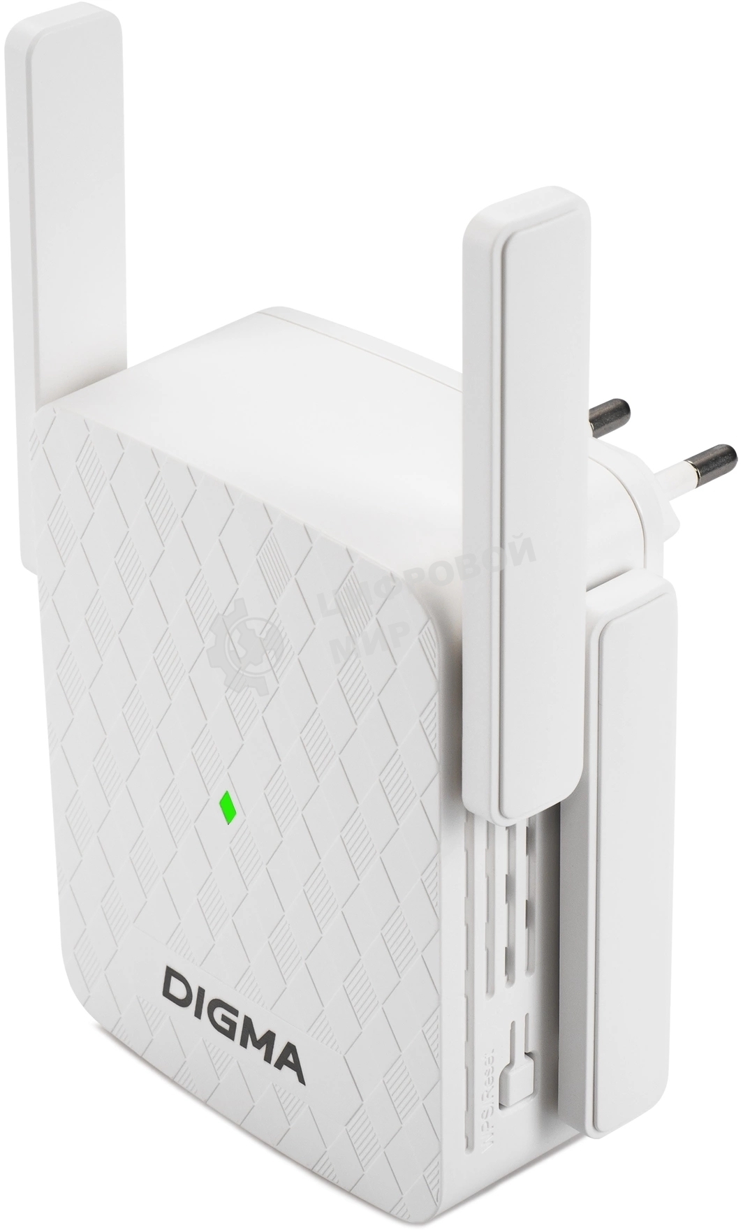 Повторитель беспроводного сигнала Digma D-WR310 (D-WR310V2) N300 Wi-Fi белый