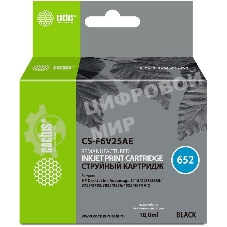 Картридж струйный Cactus CS-F6V25AE 652 черный (480 стр.) (18мл) для HP DeskJet Ink Advantage 1115/2135/3635