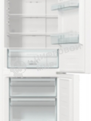 Холодильник Gorenje NRK619EEW4 белый двухкамерный 203/99л морозилка снизу, No Frost