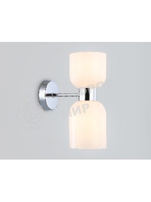 Настенный светильник Ambrella light LH56087/2 СH/FR хром/белый матовый E14*2 max 40W 215*120*300