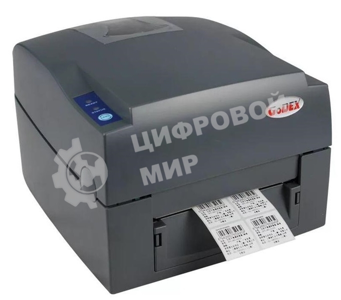 Принтер этикеток термотрансферный Godex TT G500UES, 203 dpi, 127 мм/сек, USB, RS-232, Ethernet, серый