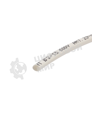 Трубка термоусаживаемая Rexant 3.0/1.5мм белый ролик 2.44м