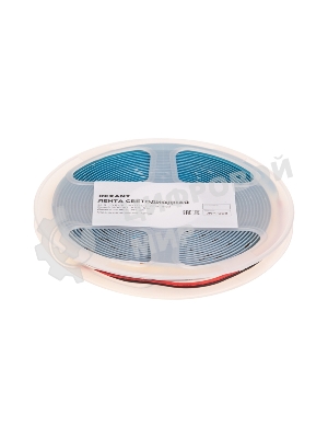 Лента светодиодная Rexant 24В, COB 10Вт/м, 384 LED/м, 4000K, 8мм, 5м, IP20