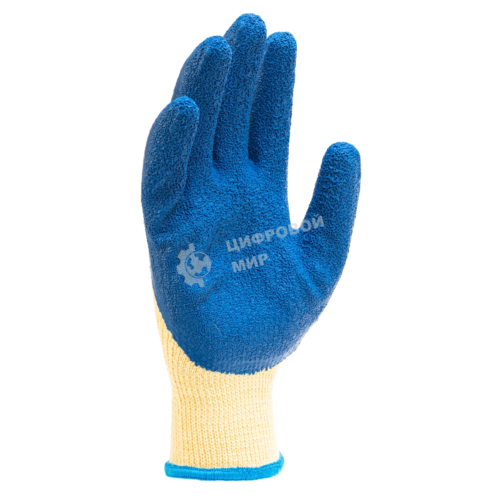 Перчатки трикотажные Сибртех полиэфирные, латексное рельефное покрытие, размер 8