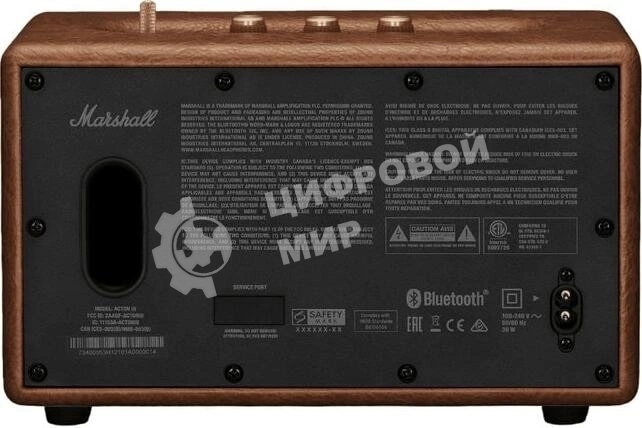 Колонка портативная Marshall Acton III коричневый 60W 2.1 BT/3.5Jack