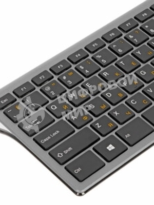 Клавиатура беспроводная Gembird KBW-1, USB, серебристый
