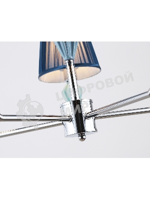 Люстра Ambrella light LH75061/5 CH/DB хром/темно синий E14/5 max 40W D690*810