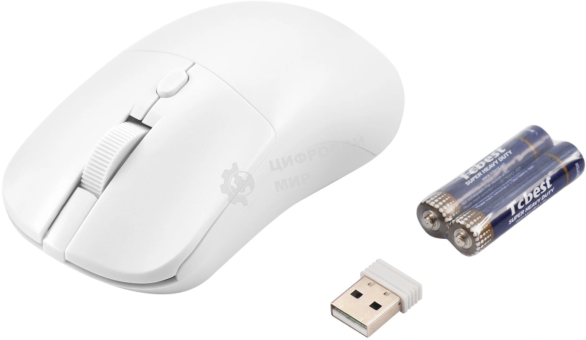 Мышь Acer OMR501 белый оптическая 1600dpi silent беспров. USB 4but (ZL.MCE11.018)