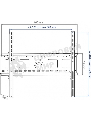 Кронштейн для LED/LCD Kromax STAR-1 черный Диагональ экрана (дюймы) 32