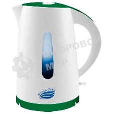 Чайник электрический Великие Реки Томь-1 белый/зеленый