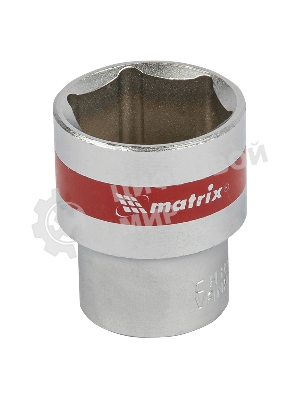 Головка торцевая Matrix, 24 мм, 6-гранная, CrV, под квадрат 1/2