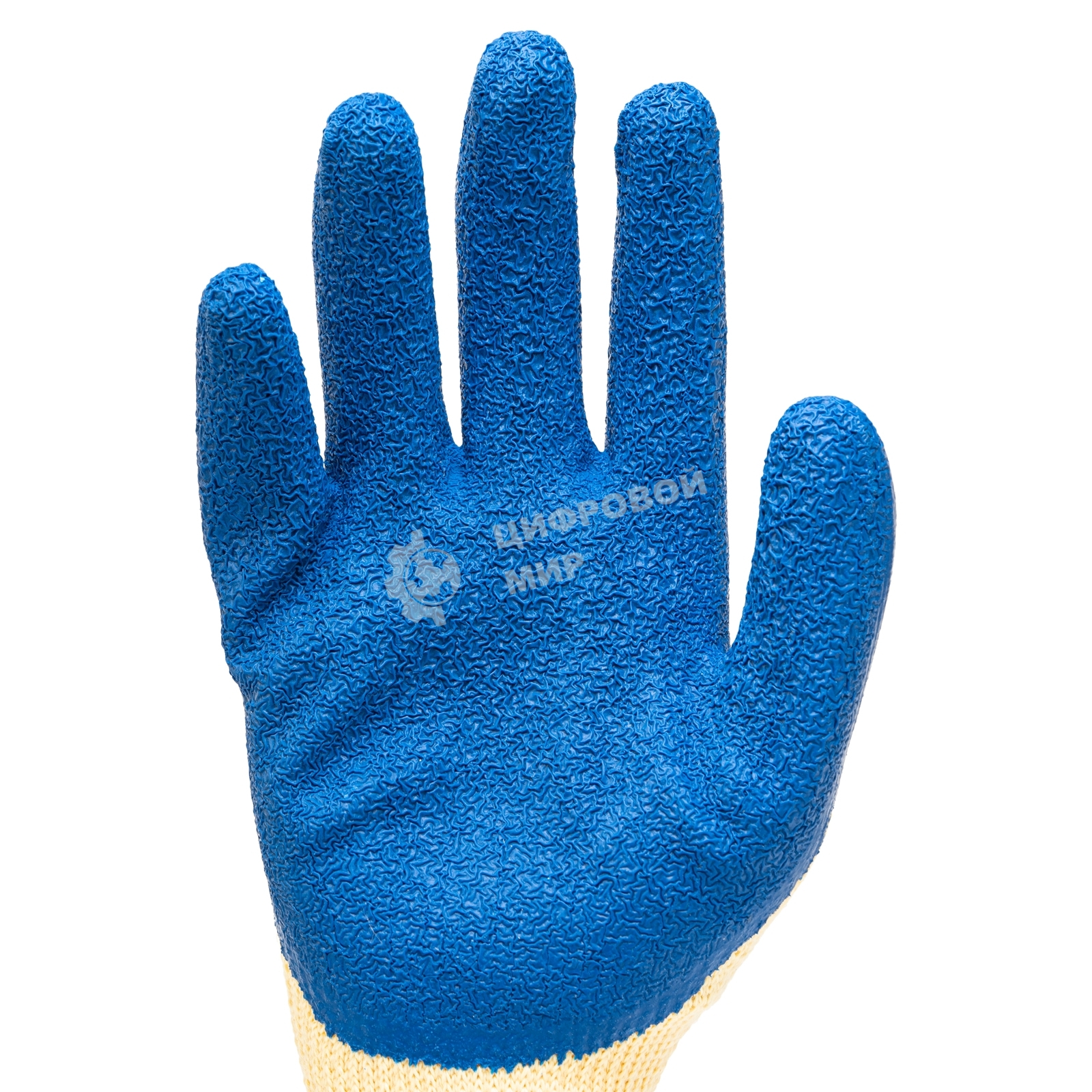 Перчатки трикотажные Сибртех полиэфирные, латексное рельефное покрытие, размер 8