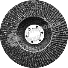 Круг лепестковый Сибртех торцевой, конический, Р 24, 125 х 22,2 мм