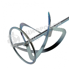 Насадка для миксера Сибртех, для легких растворов,160 х 590 мм, оцинкованная,хвостовик резьба М14