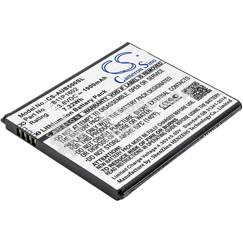 Аккумулятор CameronSino CS-AUB500SL B11P1602 для Asus ZenFone Go 5.03.8V, 1900 mAh, 7.22Wh