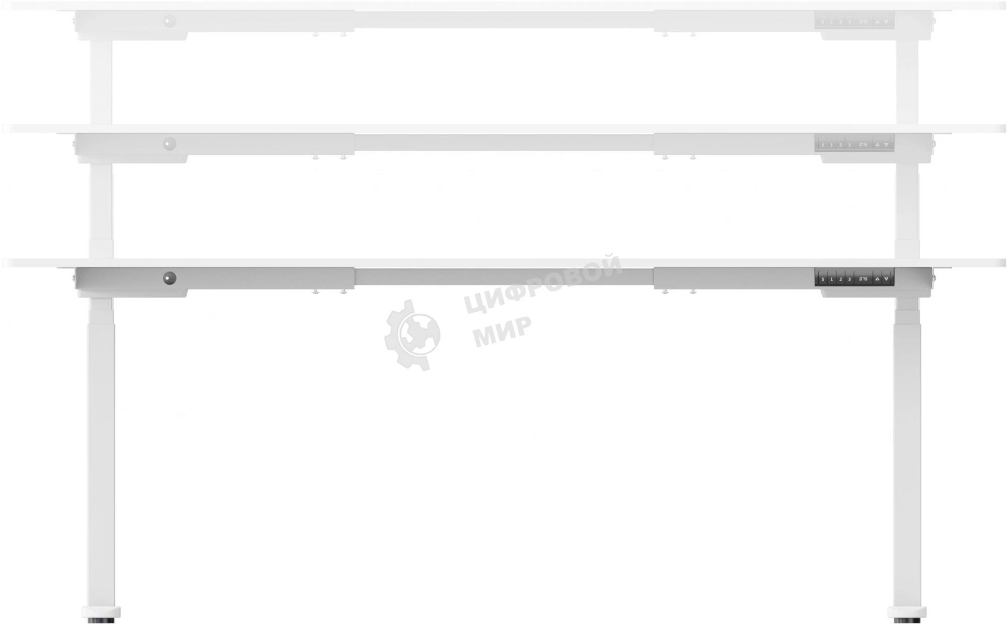 Подстолье Cactus CS-EDLF-WT каркас белый