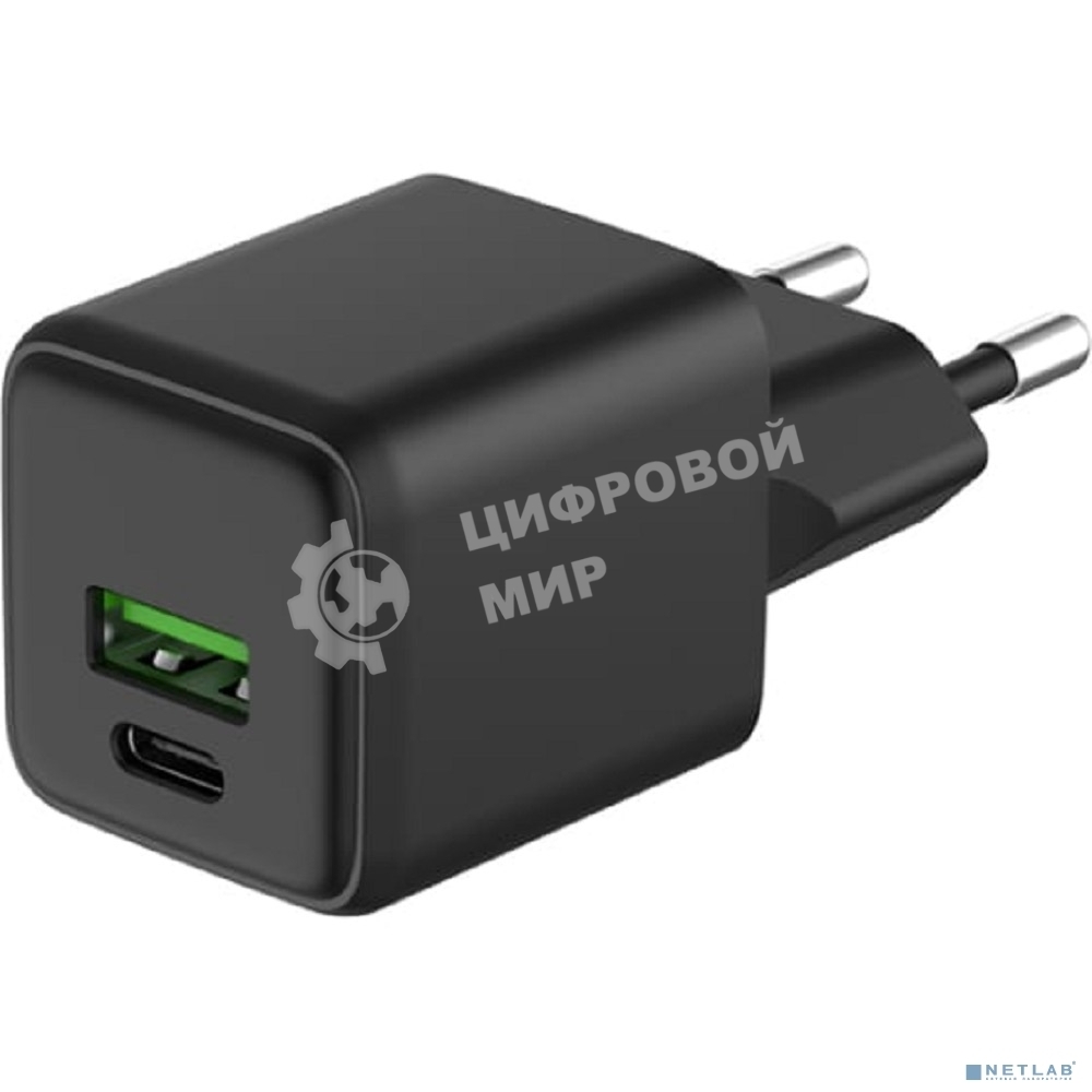 Сетевое зарядное устройство Rexant с двумя портами USB-A и Type-C, 25Вт GaN