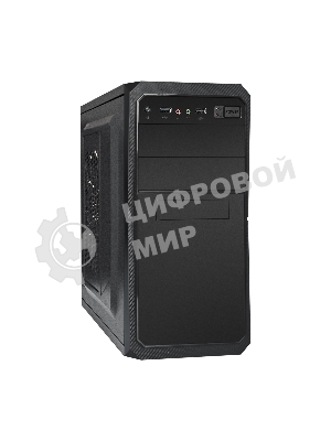 Компьютерный корпус Minitower ExeGate BA-202-UNS400 (mATX, БП UNS400 с вент. 12см, 2хUSB, аудио, черный)