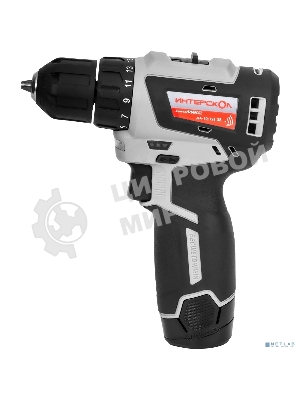 Дрель-шуруповерт ИНТЕРСКОЛ ДА-10/12В 38, 12 В, 3 Ач, 38 Нм, бесщеточный