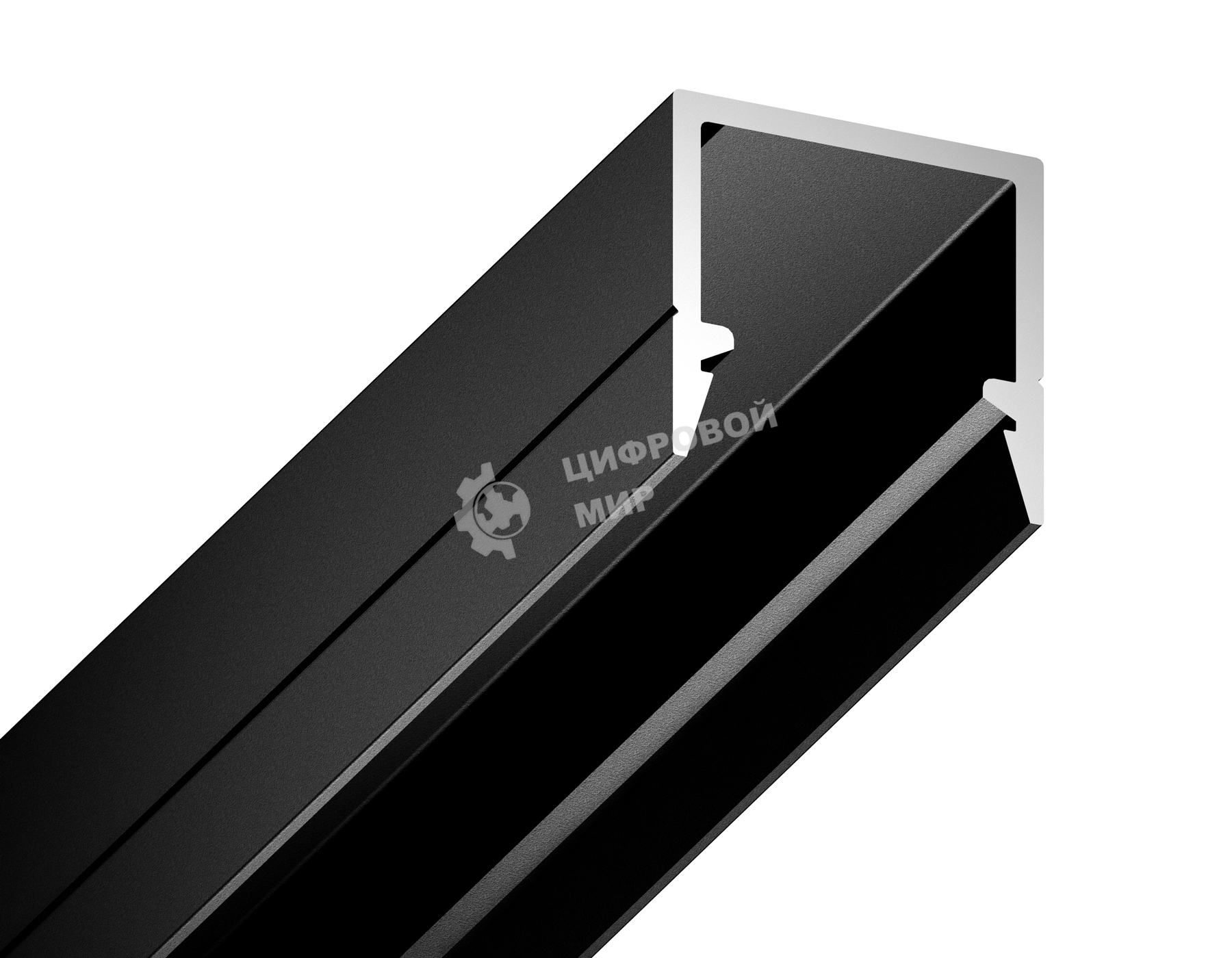 Алюминиевый профиль Ambrella light GP1650BK черный 2000*10*10
