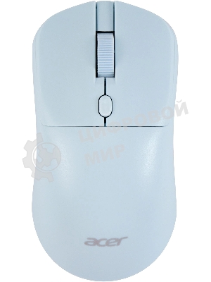 Мышь Acer OMR501 голубой оптическая 1600dpi silent беспров. USB 4but (ZL.MCE11.019)