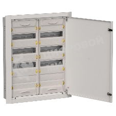 Корпус металлический IEK TITAN 5 ЩРв-96 (2х48) 755х625х130мм IP31 серый (одна дверь)