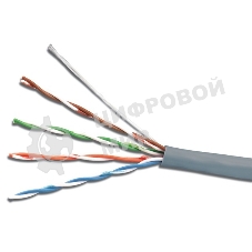 Кабель сетевой UTP 4 Pair AWG 26 CCA 305м серый