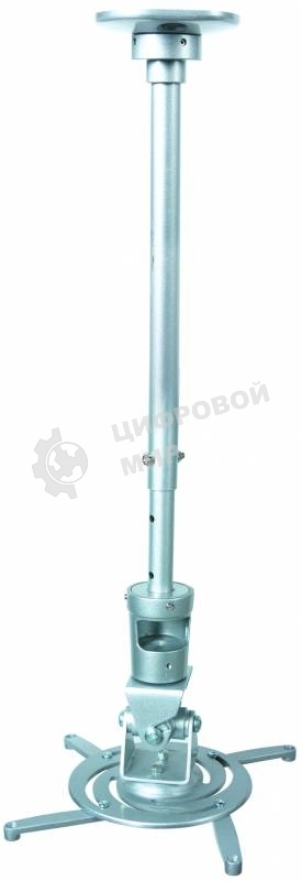 Кронштейн для проектора Cactus CS-VM-PR01L-AL серебристый макс.10кг настенный и потолочный поворот и наклон