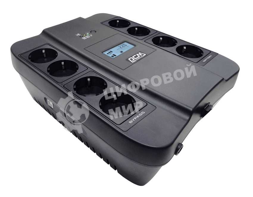 Источник бесперебойного питания Powercom Spider SPD-750U LCD 450Вт 750ВА черный