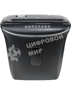 Шредер ГЕЛЕОС УД14-5, (DIN P-5), фрагмент 1,9х12мм, 5-6 лист (70г/м2), скобы, 14 литров