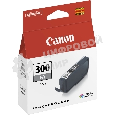 Картридж струйный Canon PFI-300 GY EUR/OCN серый (236 стр.) для Canon imagePROGRAF PRO-300