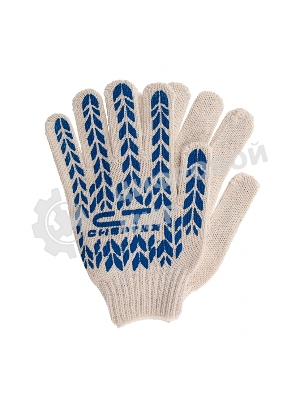 Перчатки трикотажные Сибртех ПВХ-покрытие 